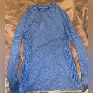 Figs Women’s Capri Blue Salta Seamless Longsleeve Underscrub